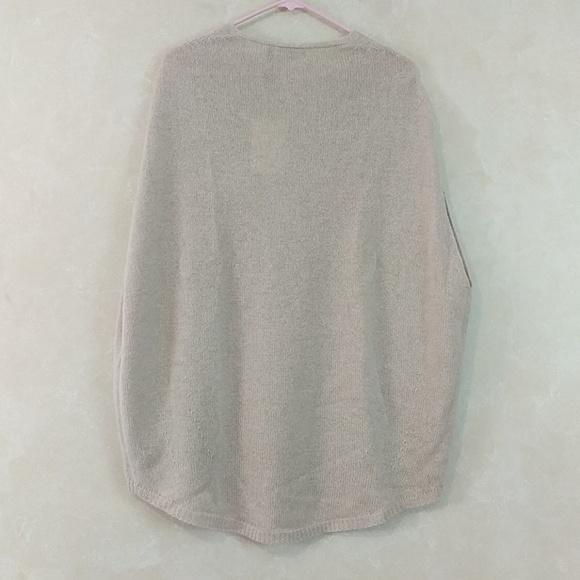 100% Cashmere Theory V Neck Cape Sweater Tunic - Picture 4 of 4